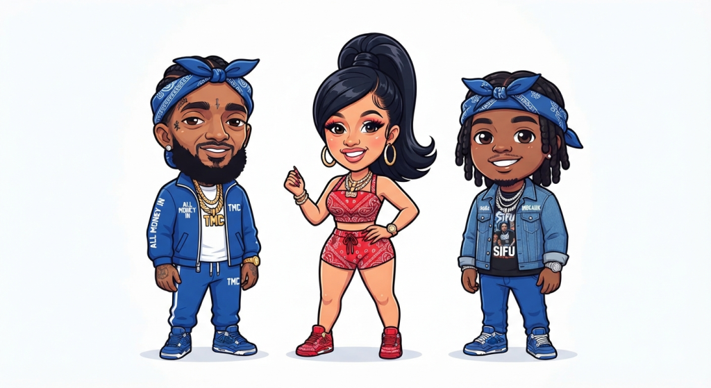 Nipsey Hussle, Cardi B, & Bino Rideaux
