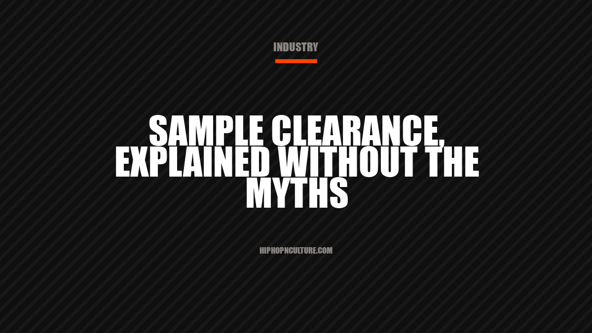 Sample clearance, explained without the myths
